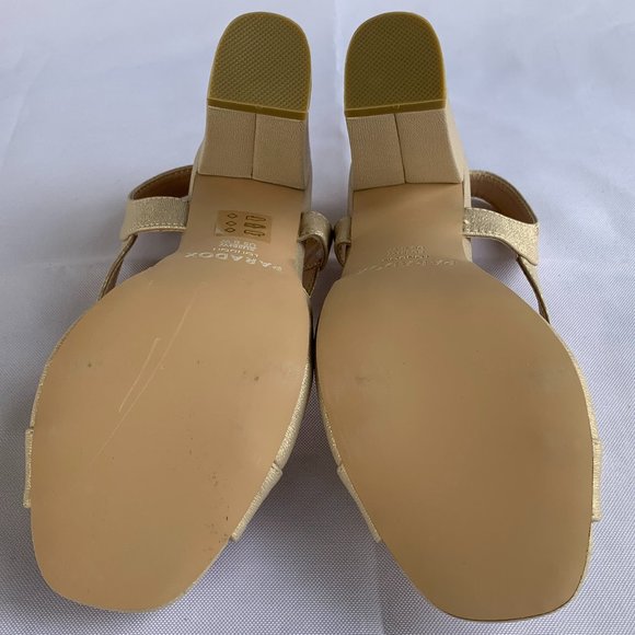 Paradox London Hibiscus Strappy Heels, Women's Size 8 W, Champagne - Picture 6 of 8